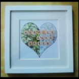 Personalised Map Heart.